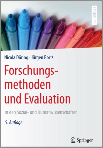 Buchcover von Döring, Bortz (2016): Forschungsmethoden und Evaluation